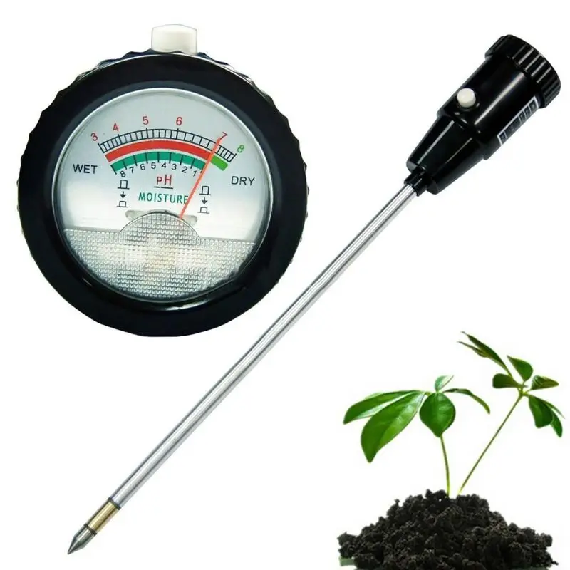 Soil PH/Moisture Meter Long Water Quality for Plants Hydroponics Analyzer Orchards,Gardens,Planters,Lawn Maintenance for Quick PH & Moisture Reference of Vineyards