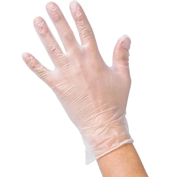 

Disposable PVC Gloves, Non-Sterile, Powder Free, Smooth Press, Food Service Grade, 300PCS