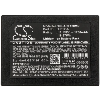 

Cameron Sino Battery for Ahram Biosystems UF12-A Replacement Ahram Biosystems UF12-A 1700mAh