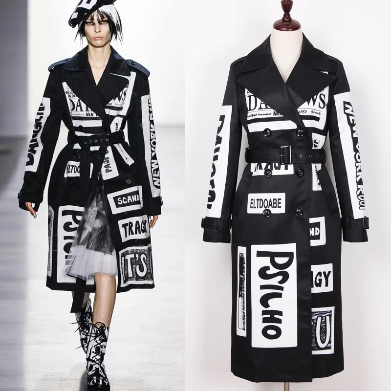 

Высокое качество S-3XL Новая модная футболка с надписью, с принтом свободного кроя с поясом, длинные рукава, с отворотами, Женская куртка-ветровка