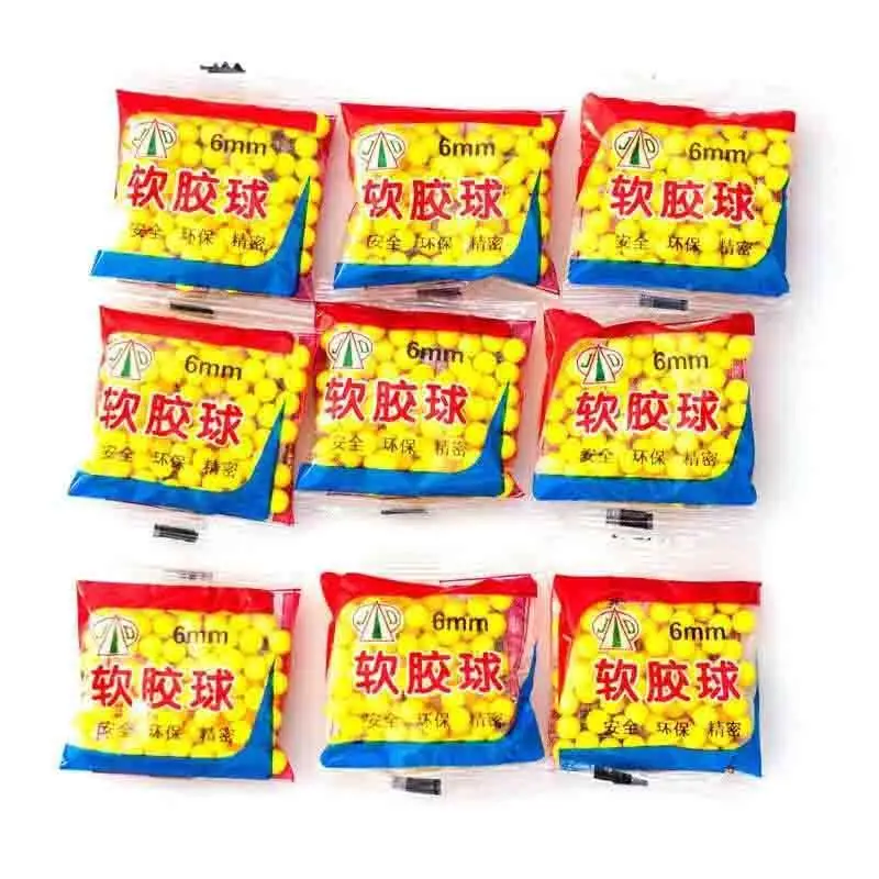 

ZHENDUO 10 Packs 6MM Soft Rubber Bullets Free shipping for toy gun accessories