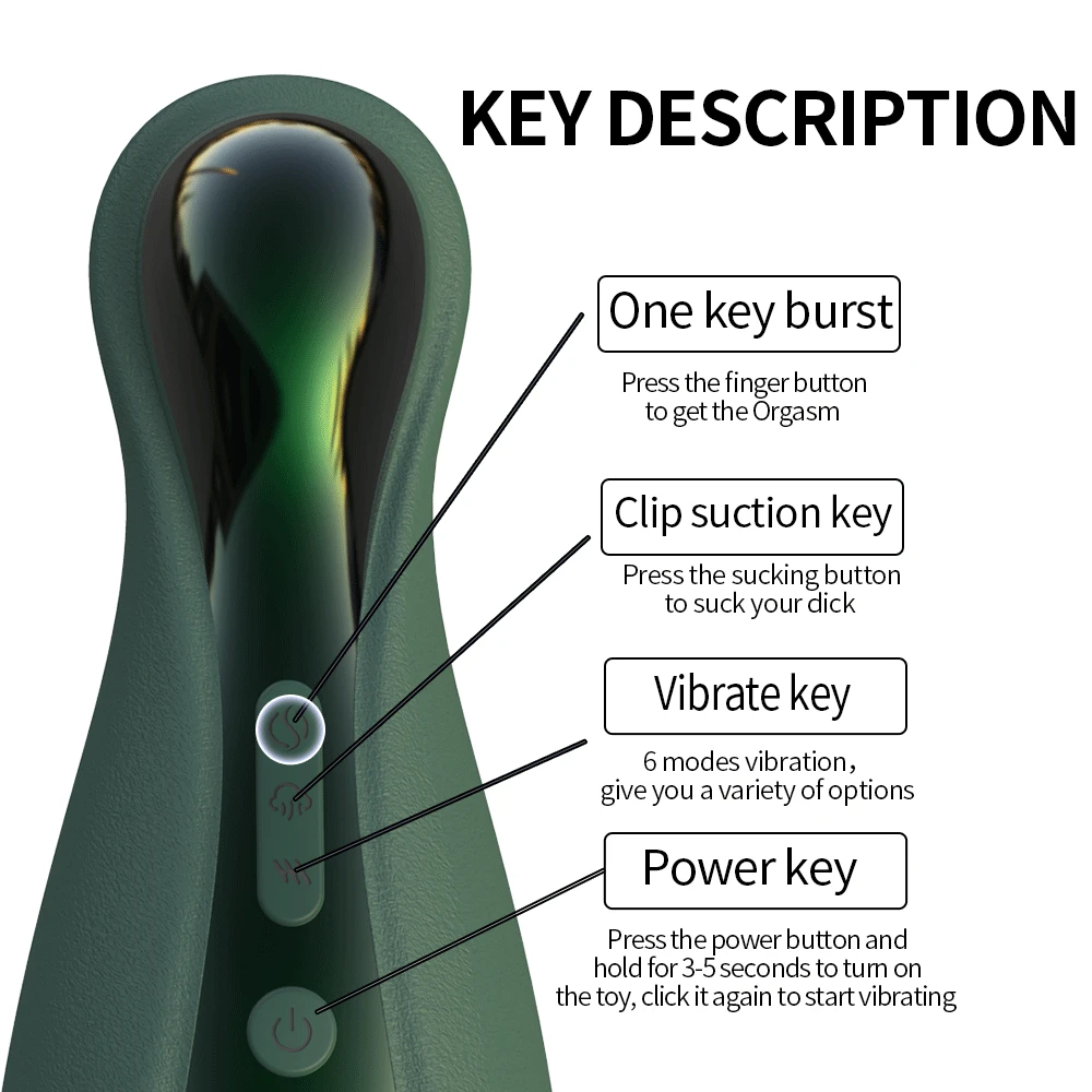 Upgrade Sucking Masturbator Blowjob Deep Throat Vibration Automatic Clip Suction Oral Sex Cup Adult Intimate sex Toys for Men 4