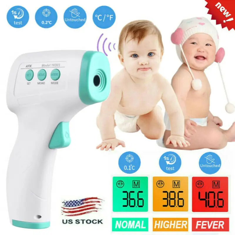 

Multi-Function Forehead Thermometer Gun LCD Digital Non-contact IR Infrared Temperature Measurement Device Thermometer Forehead