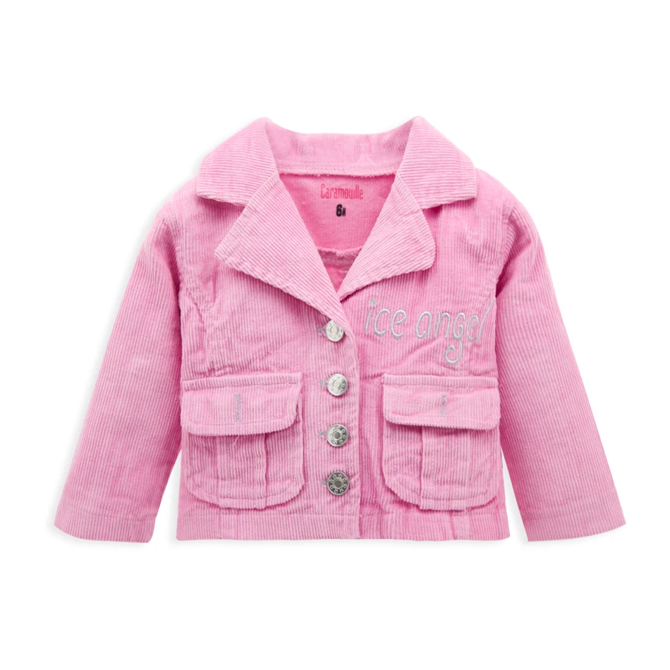 

2018 Autumn Baby Girl Coat Long Sleeve Wool Baby Boy Jackets Coats Casaco De Inverno Menina Infantil Pink Camouflage Outwear Top