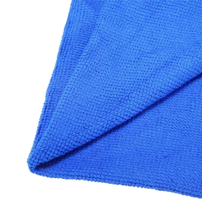 5pcs Car Care Polishing Wash Towels Plush Microfiber Washing Drying Towel Strong Thick Plush Car Cleaning Cloths Blue 30X30CM