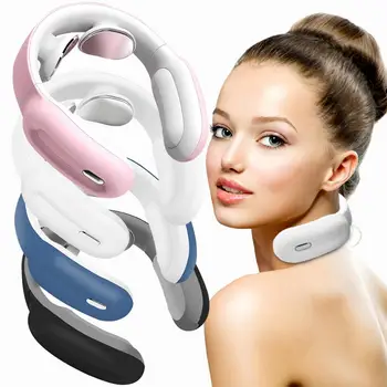 

New Smart Neck Shoulder EMS pulse Muscle Massager Trainer Relaxation Electric Pain Relief Tool Cervical Vertebra Physiotherapy