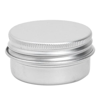 

1 x Empty Cosmetics Pot Lip Balm Tin Jar Container screw 50ml