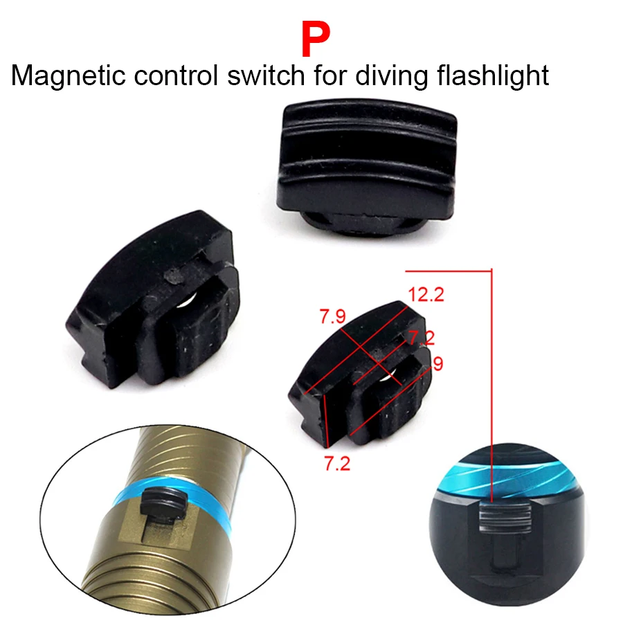 Various LED Flashlight Torch Switch 501B 502B C8 Push Button Click Clicky Switch Module Lantern Light DIY Parts Side Tail button light switch kit remote switch