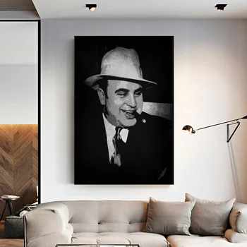 

Al Capone Poster Art Canvas Painting Room Decor