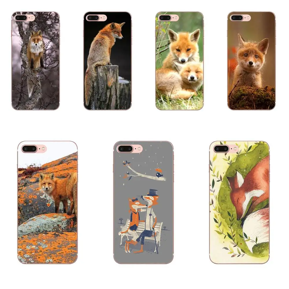 

For Huawei Honor Mate 7 7A 8 9 10 20 V8 V9 V10 G Lite Play Mini Pro P Smart TPU Art Cover Case Cute Watercolor Fox Animal