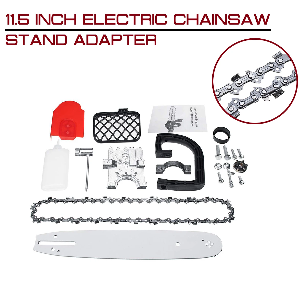 

11.5 Inch Electric Chainsaw Stand Adapter Bracket Change For Angle Grinder High Carbon Steel DIY Tools Set Wood Cut Set