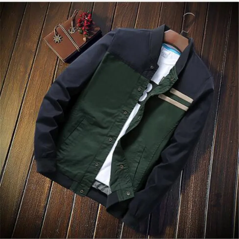 4XL New Men's Jackets Autumn Military Men's Coats Fashion Slim Casual Jackets Male Outerwear Baseball Uniform SA461