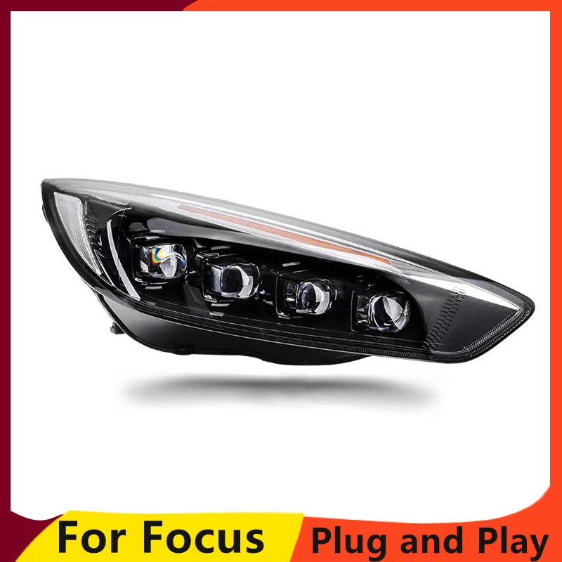 

KOWELL Car Styling for Ford Focus 2015-2017 Headlights LED Headlight DRL dynamic LED Lens all led car Accessories