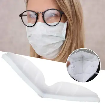 

10Pcs Natural Rubber Anti-Fog Nose Bridge Pads Cushion For Mouth Self-adhesive Mask Sponge Protection Strip Unisex