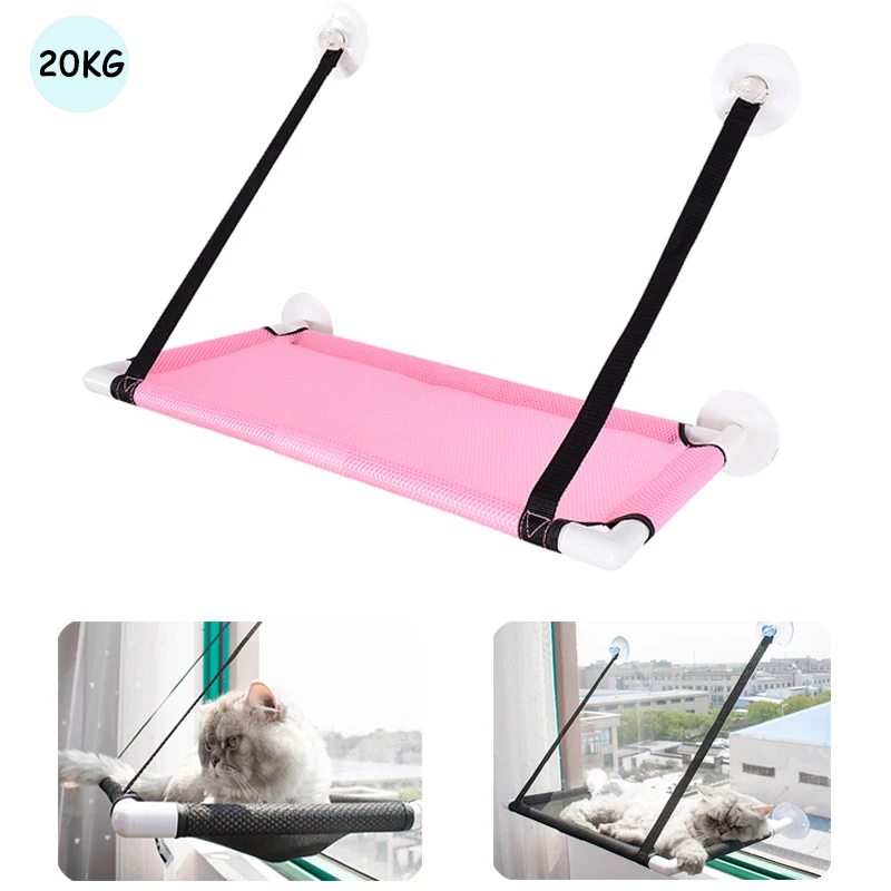 

Cat Hammock Bed Mount Window Pet Bed Cute Cat Hanging Beds Sunny Seat Cat Basket Lounger for Cats Supplies Cat Cama Gato 20kg