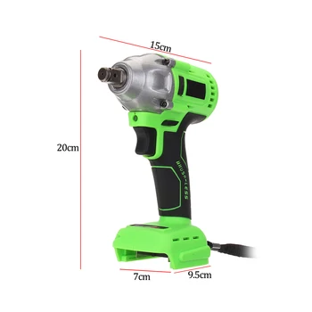 

1 Set Auto 18V 650NM Torque Impact Wrench Brushless Cordless With LED Light Without Battery Cordless Impact Wrench