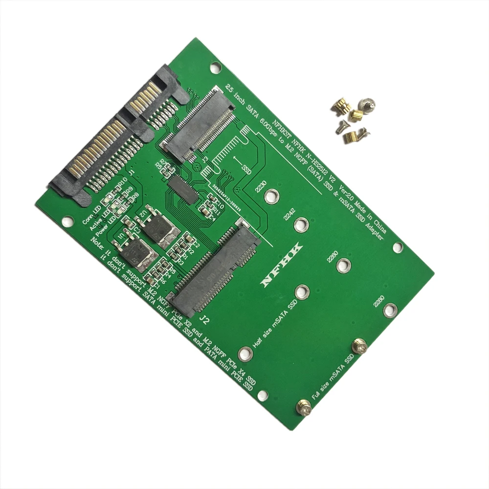 Для Mini PCI-E B M-KEY M.2 NGFF 2 5 &quotmSATA SSD-адаптер SATA III 3 0 | Компьютеры и офис