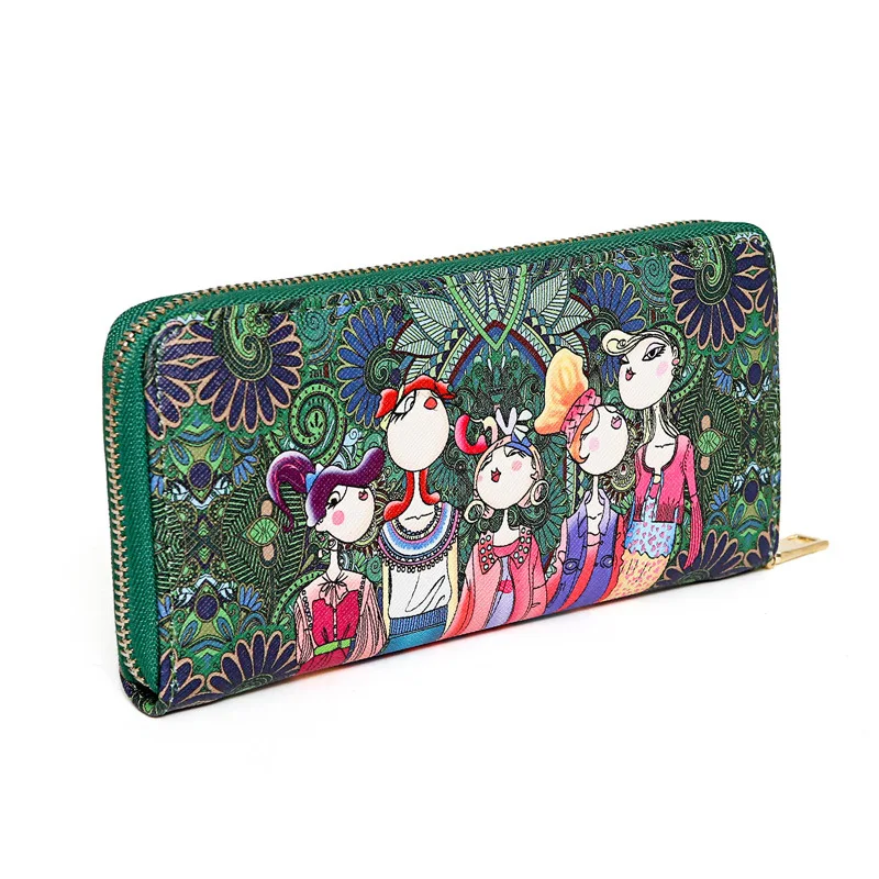

2019 Summer New Style Fashion Fresh Printed Large-Volume Wallet WOMEN'S Handbag