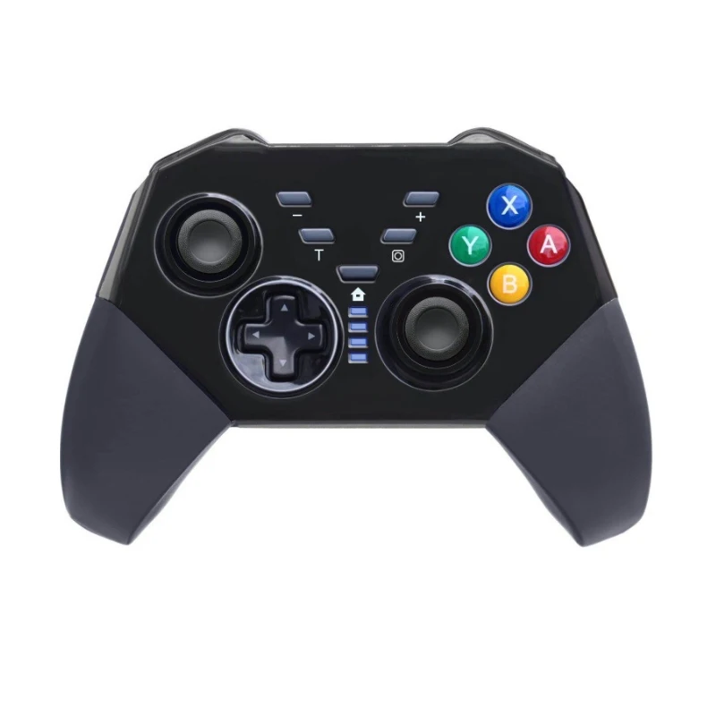 Беспроводной контроллер Pro для консольный переключатель Nintendo Bluetooth, удаленные геймпады для Mando nindoswitch с гироскопической осью вибрации - Цвет: Black