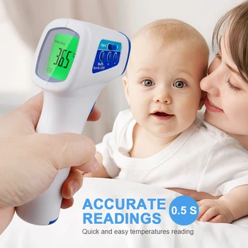 

Non-contact Forehead Thermometer Digital LCD Body Object Thermometer Measurement Safety IR Thermometer for Baby Adult