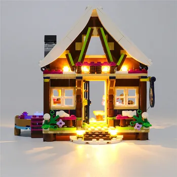 

USB Powered Building Blocks LED Lighting Kit For Snow Resort Chalet 41323 (LED Included Only, No Kit)For Children Education Toys