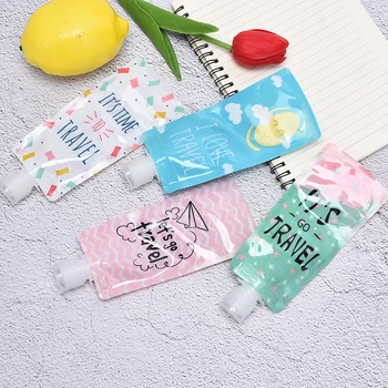

100ml Portable Travel Packaging Bottle Bag Mini Hand Sanitizer Shampoo Makeup Fluid Bottle Bathroom Products Packaging Bottles