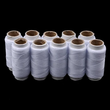 

10 Pcs White Polyester Sewing Thread Strong And Durable Sewing Threads For Hand Machines DIY Sewing Accessories 2020 New