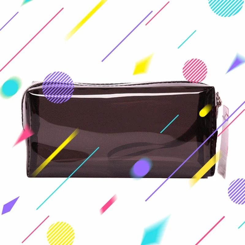 New Fashion Simple Transparent School Pencil Case Large Capacity Pencil Box Storage Bag Stationery Gift School Supplies