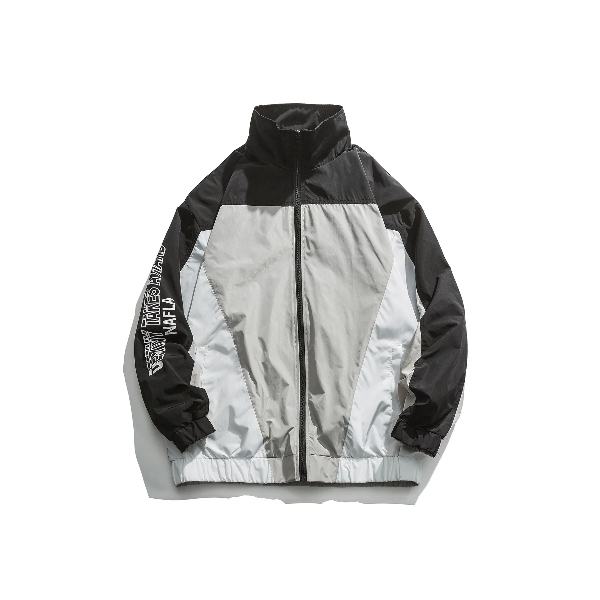 

Wu Airlines 2020 Spring Japanese-style Labeling Joint Sports Casual Jacket Fashion Man Loose-Fit Handsome Trend Coat Men's