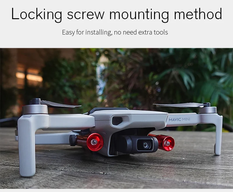 Для DJI Mavic мини-Дрон карданный светодиодный светильник Ночной F светильник поисковый светильник CRRE-Q5 флэш-светильник для DJI Mavic мини-Дрон аксессуары