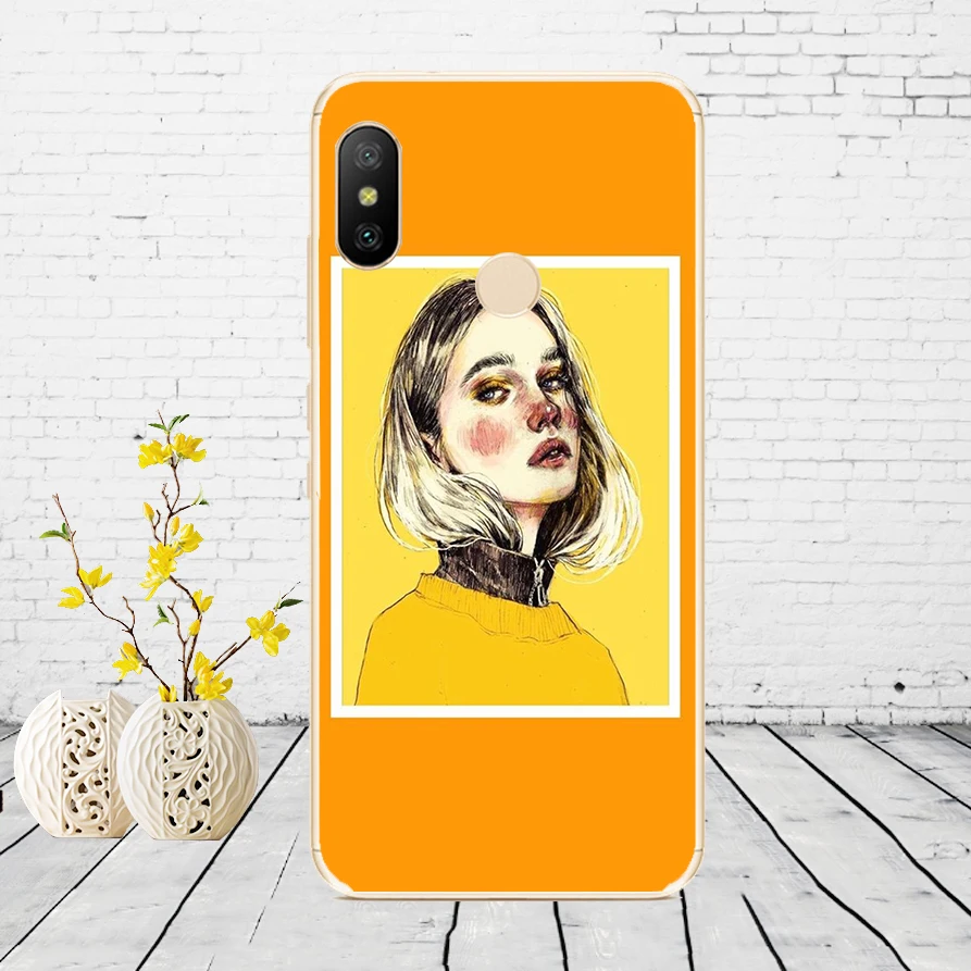 Силиконовый чехол для Xiaomi mi A2 LITE, чехол с полной защитой, мягкая задняя крышка из ТПУ, чехол для телефона s для Xio mi A2 LITE, бампер - Цвет: K49