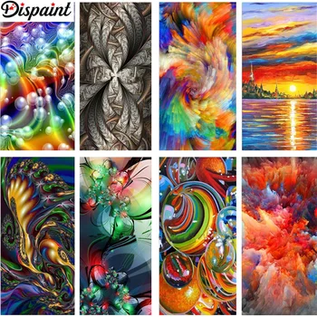 

Dispaint Diamond painting "Color flower landscape" Full Square/Round Drill Wall Decor Inlaid Resin Embroidery Craft Cross stitch