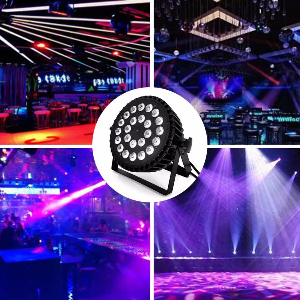 Liga de Alumínio Dmx512 para Discos de Música Luz do Estágio 18x18 w 4in1 5in1 6in1 Rgbwa uv Levou Par Efeito Palco Discoteca Lâmpada 17 Efeito de Iluminação de palco