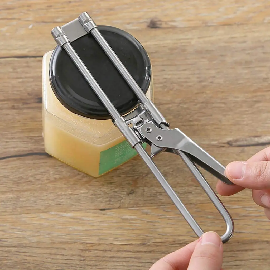 High Quality Stainless Steel Gripper Can Opener Multifunctional Adjustable Manual Jar Lid Opener Kitchen Supplies