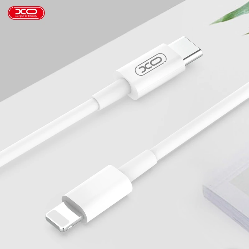 XO PD кабель для быстрой зарядки для USB C Lightning для iPhone 11 Pro для type C 3A быстрое зарядное устройство для type C Lightning Macbook для телефона - Цвет: White