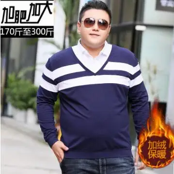 3 Plus Size 6xl 7xl 9xl winter add wool Polo Shirt men Loose Mens long sleeve collar Shirts Outwear jacket brand mens clothing - Цвет: 3