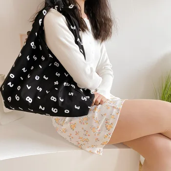 

Personalized large-capacity digital printing student bag Japanese and Korean chic simple fashion canvas shoulder bag