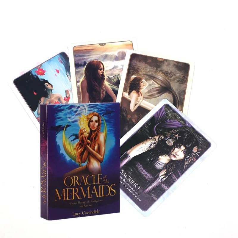 Oracle Of The Mermaids Tarot Cards Deck Table  Playing For Family Fun Board Games Divination Fate Entertainment