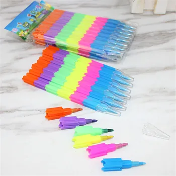 

Pen 6 colors Replaceable Crayons Oil Creative student Colored Pencil Graffiti Pen For Kids Painting Drawing Cute Stationery