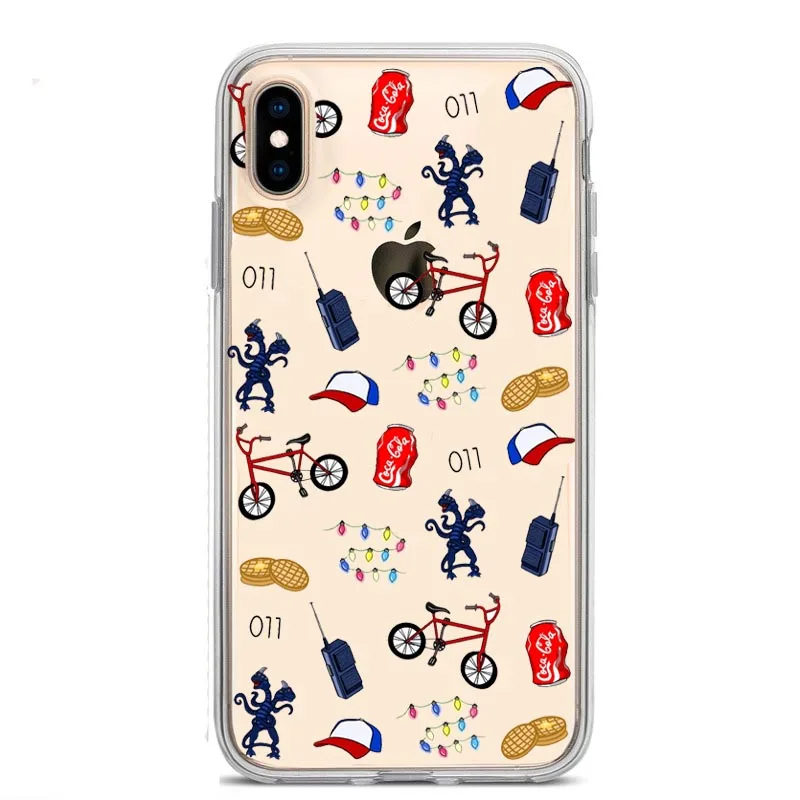 Stranger things Сезон 3 Мягкий Силиконовый ТПУ чехол для телефона чехол для iPhone 8 7 6 6S Plus X XS MAX 5 5S SE XR Американский ТВ Coque Capa - Цвет: TPU