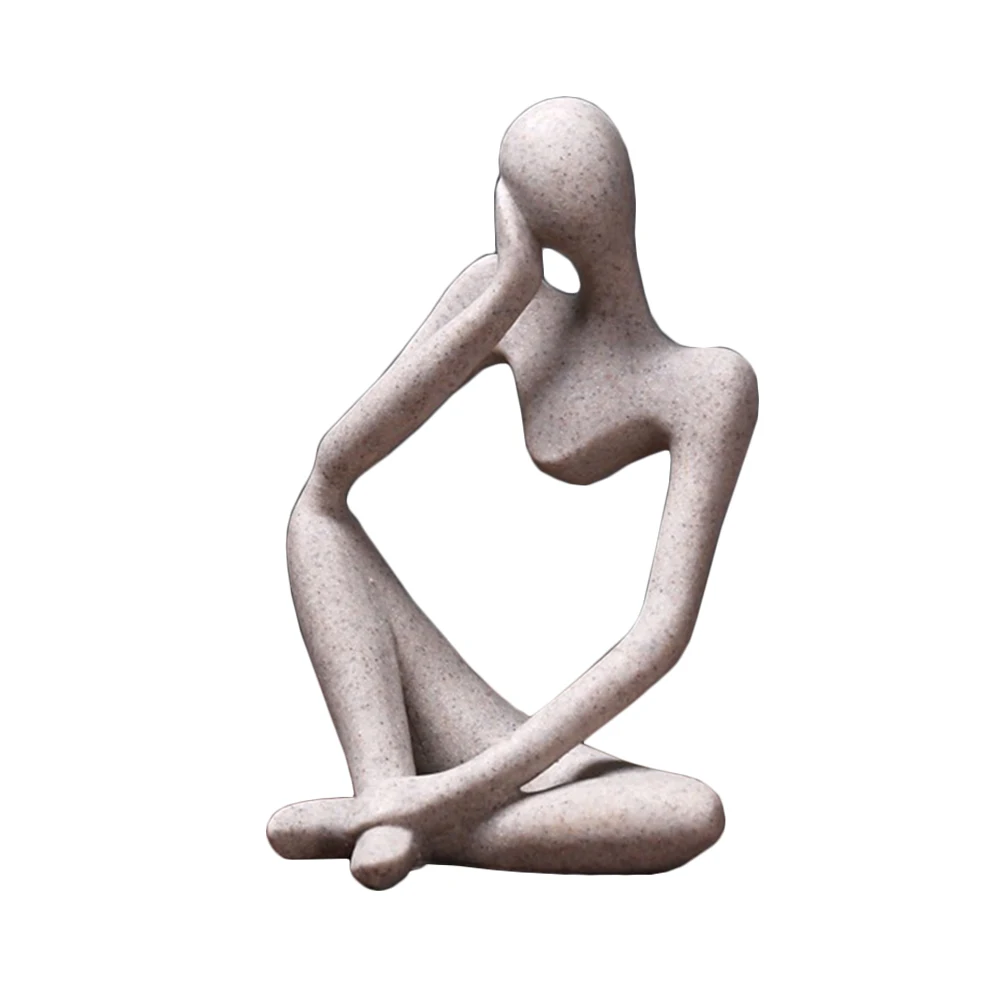 Creative Resin Statues Abstract Thinker People Statue Sculptures Figurine DIY Decoration Craft Office Home Decoration Figurine Creative Resin Statues Abstract Thinker People Statue Sculptures Figurine DIY Decoration Craft Office Home Decoration Figurine