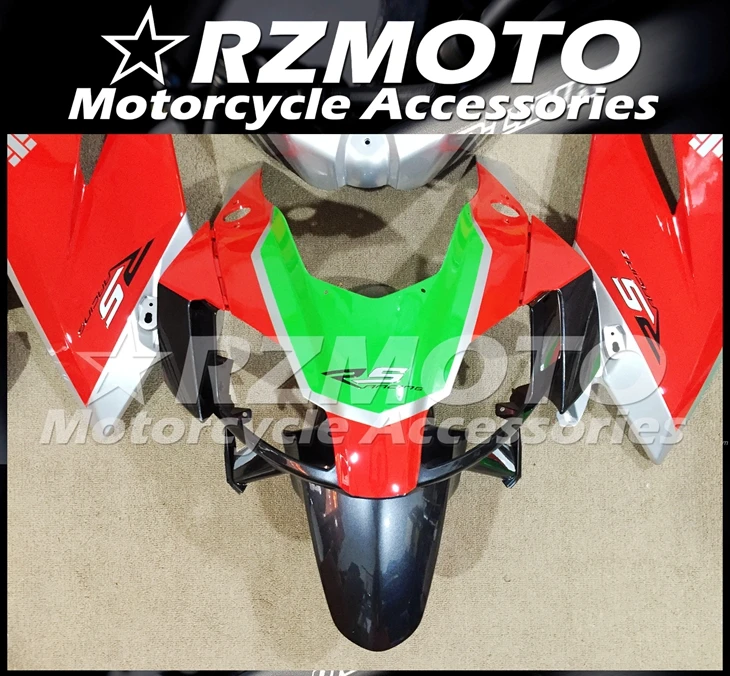Инъекций ABS Полный обтекатели Наборы подходит для Aprilia RS125 2006 2007 2008 2009 2010 2011 06 07 08 09 10 11 Боди Комплект красного и серебристого цвета