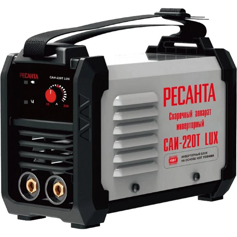 Аппарат сварочный инверторный РЕСАНТА САИ-220Т LUX (7800 Вт горячий старт защита от