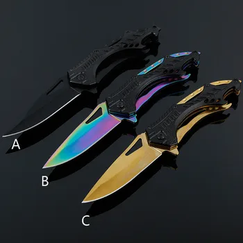 

54HRC BF-007 folding knife 3CR13 blade Steel/aluminum Handle Folding knife Survival tool Pocket Knife tactical edc outdoor tool