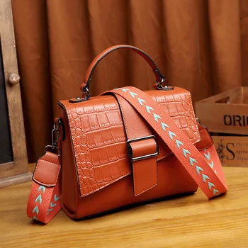 

2020 New Fashion Luxury Female Tote Bags Women Designer Alligator Handbag Quality PU Leather Flip Shoulder Messenger Bags Sac