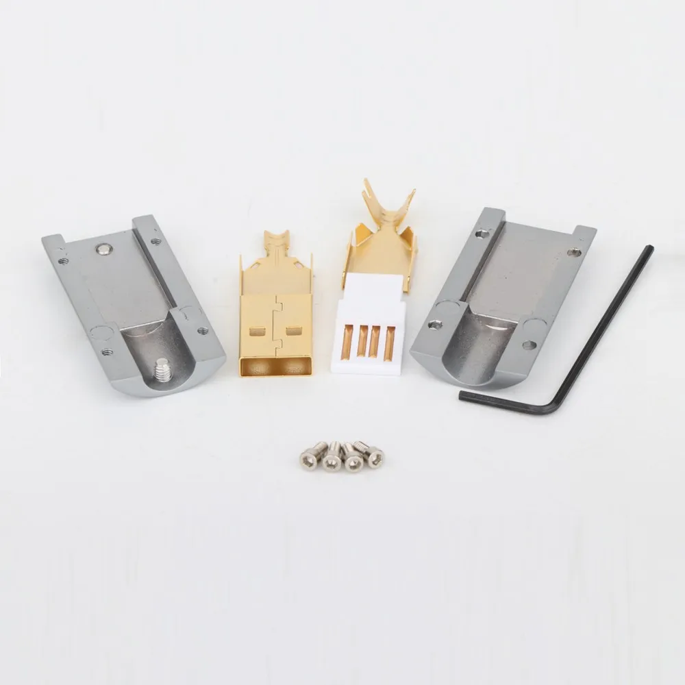 Monosaudio-banhado a ouro usb um conector a50g