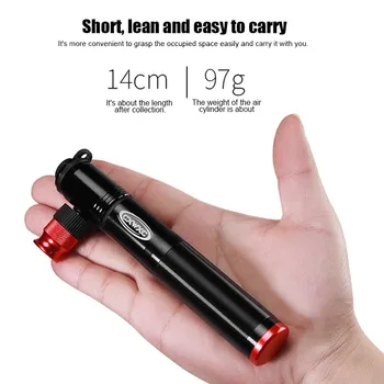 

Bike Tool Mini Bike Pump Hand-push Portable Nitrogen-filled Bicycle Mountain Bikes Tire Pump H7JP