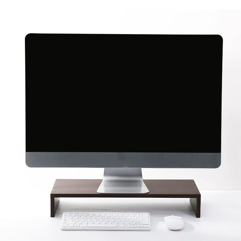 Многофункциональная деревянная настольная подставка для монитора, компьютерный экран, стояк, деревянная полка, крепкая подставка для ноутбука, настольный держатель для ноутбука, телевизора