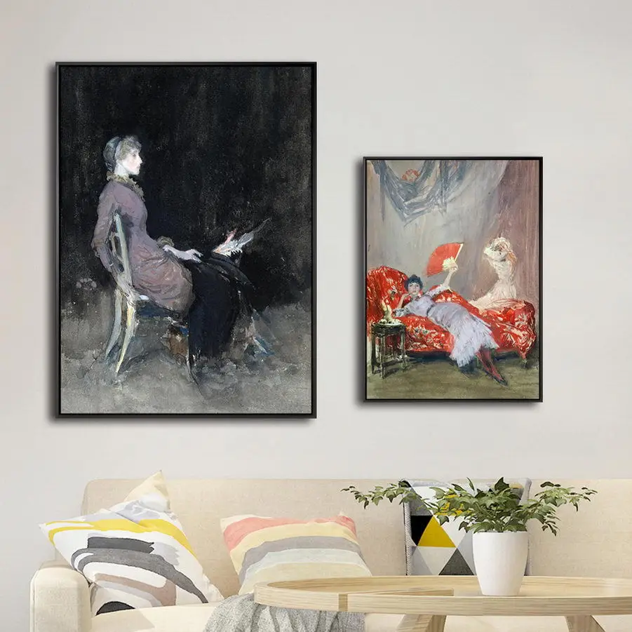 

America Giclee Print Painting Core Customizable James Abbott McNeill Whistler Figure Painting Heart