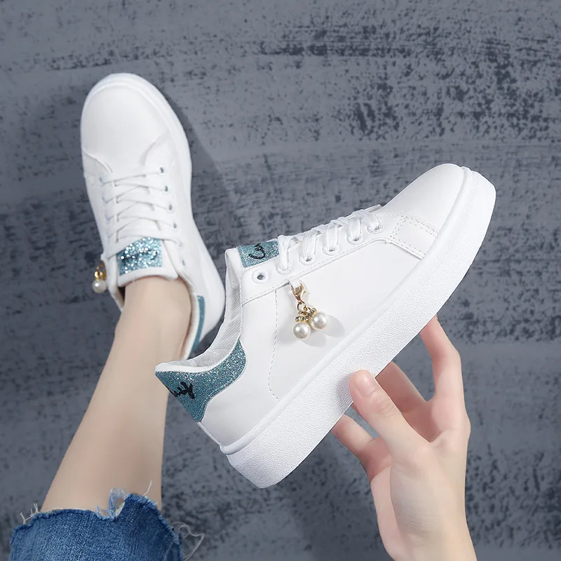 Студенческие дикие белые туфли Новинка осени 2019 корейские дышащие повседневные